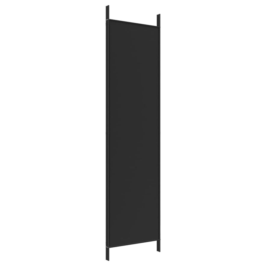 Kamerscherm Met 3 Panelen Stof 150 x 200 cm Zwart