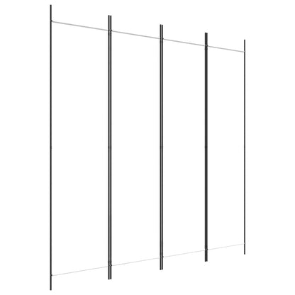 Kamerscherm Met 4 Panelen 200X200 Cm Stof Wit