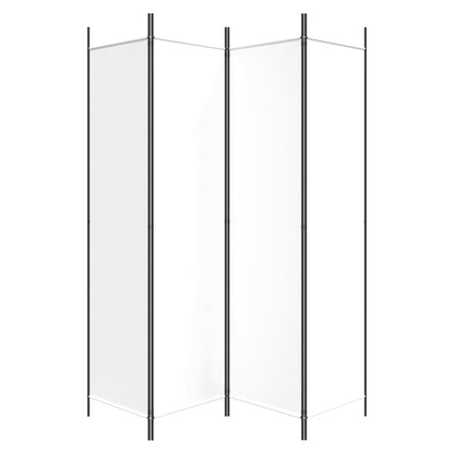Kamerscherm Met 4 Panelen 200X200 Cm Stof Wit