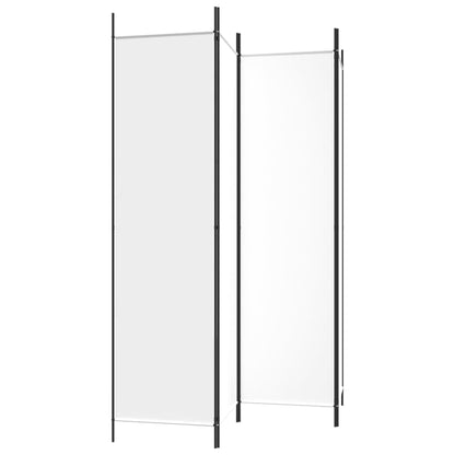 Kamerscherm Met 4 Panelen 200X200 Cm Stof Wit
