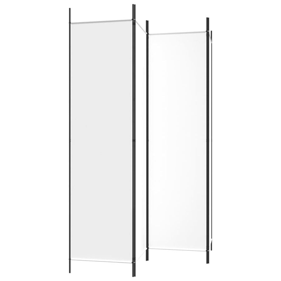Kamerscherm Met 4 Panelen 200X200 Cm Stof Wit