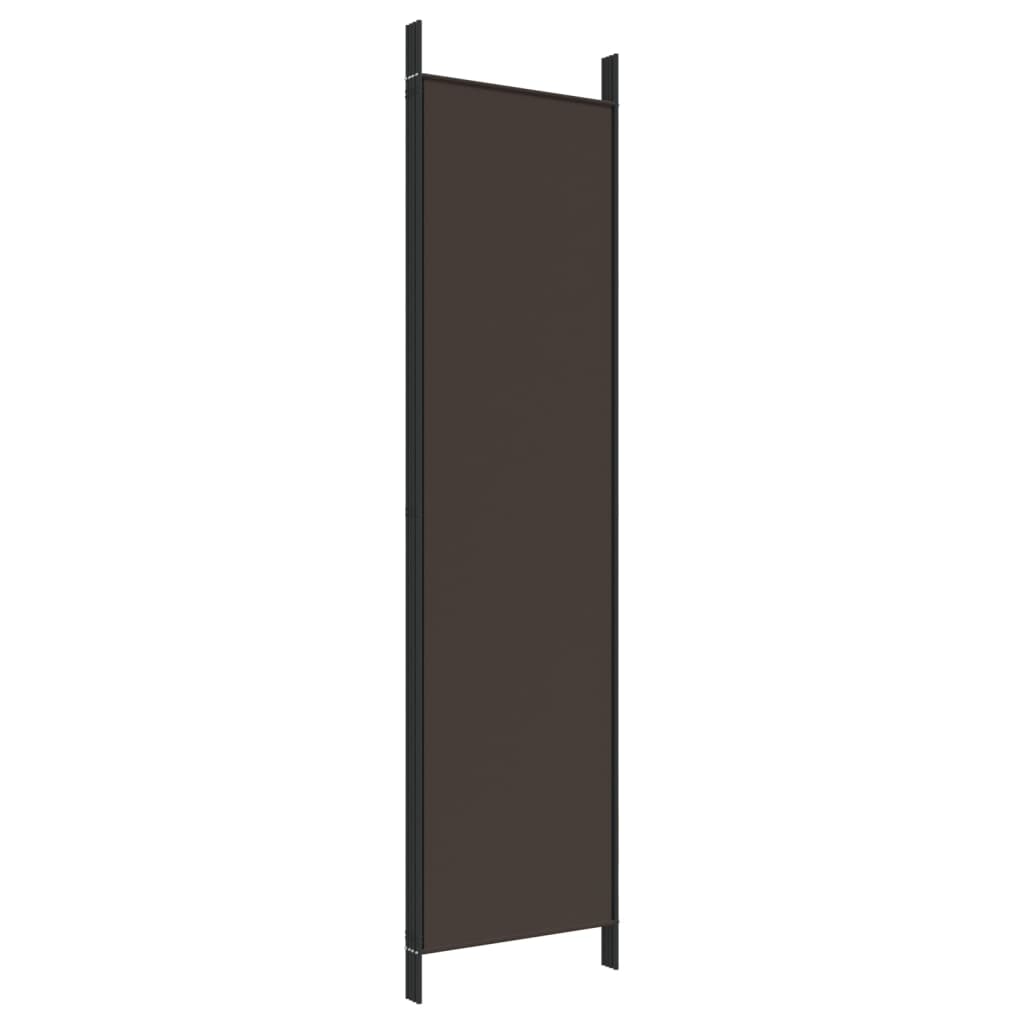 Kamerscherm Met 4 Panelen Stof 200 x 200 cm Bruin