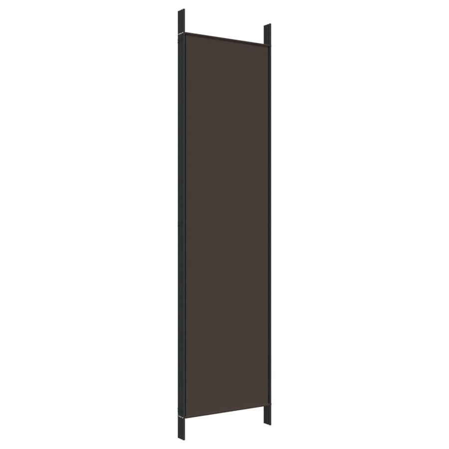 Kamerscherm Met 4 Panelen Stof 200 x 200 cm Bruin