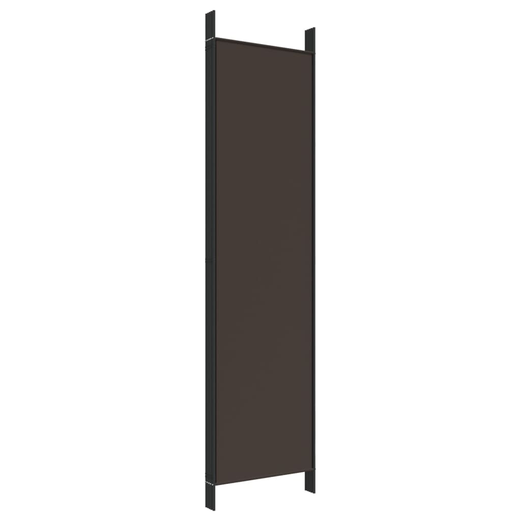 Kamerscherm Met 5 Panelen 250X200 Cm Stof Bruin