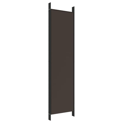 Kamerscherm Met 5 Panelen 250X200 Cm Stof Bruin