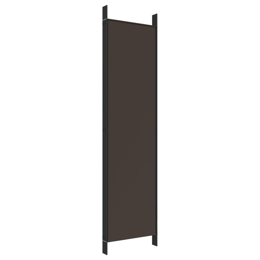 Kamerscherm Met 5 Panelen 250X200 Cm Stof Bruin