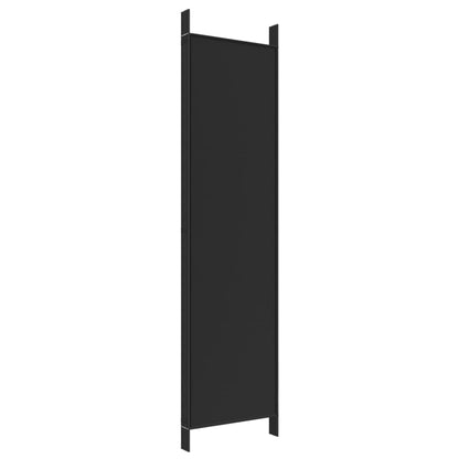 Kamerscherm Met 5 Panelen 250X200 Cm Stof Zwart