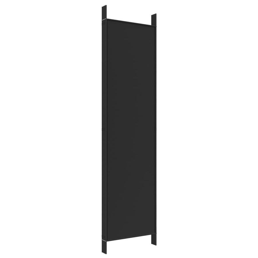 Kamerscherm Met 5 Panelen 250X200 Cm Stof Zwart