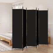 Kamerscherm 250x200 cm stof zwart
