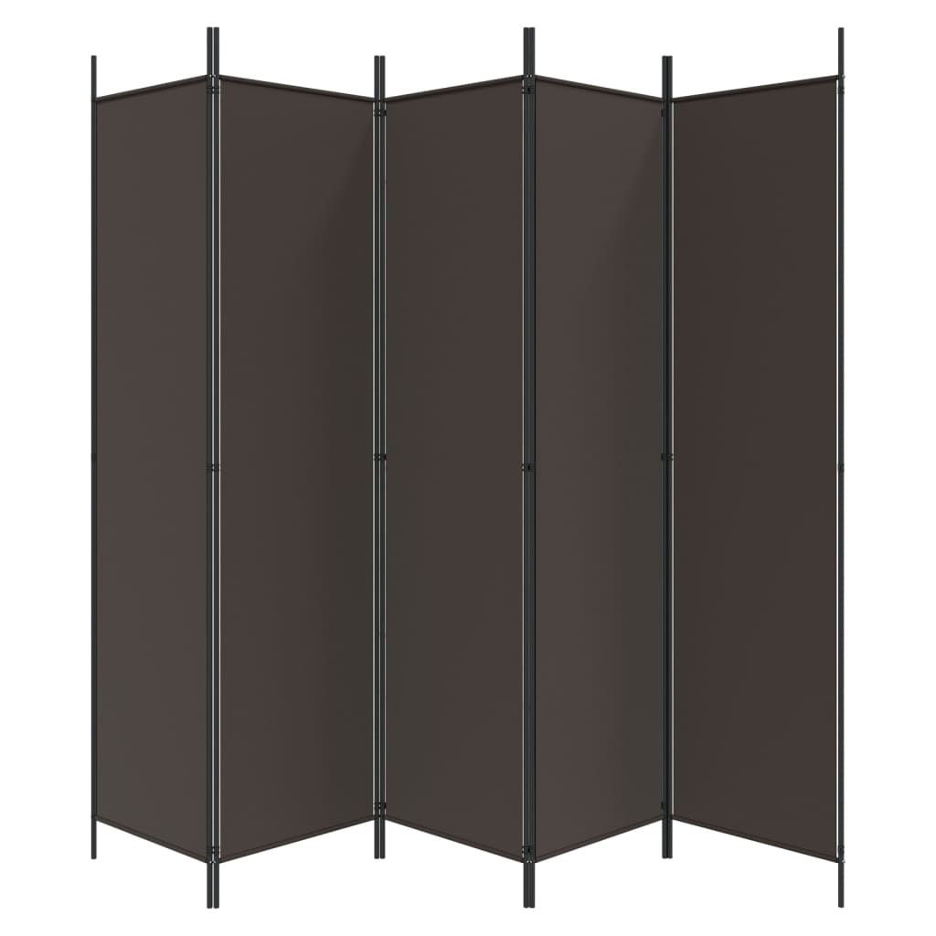Kamerscherm Met 6 Panelen Stof 300 x 200 cm Bruin