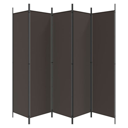Kamerscherm Met 6 Panelen Stof 300 x 200 cm Bruin