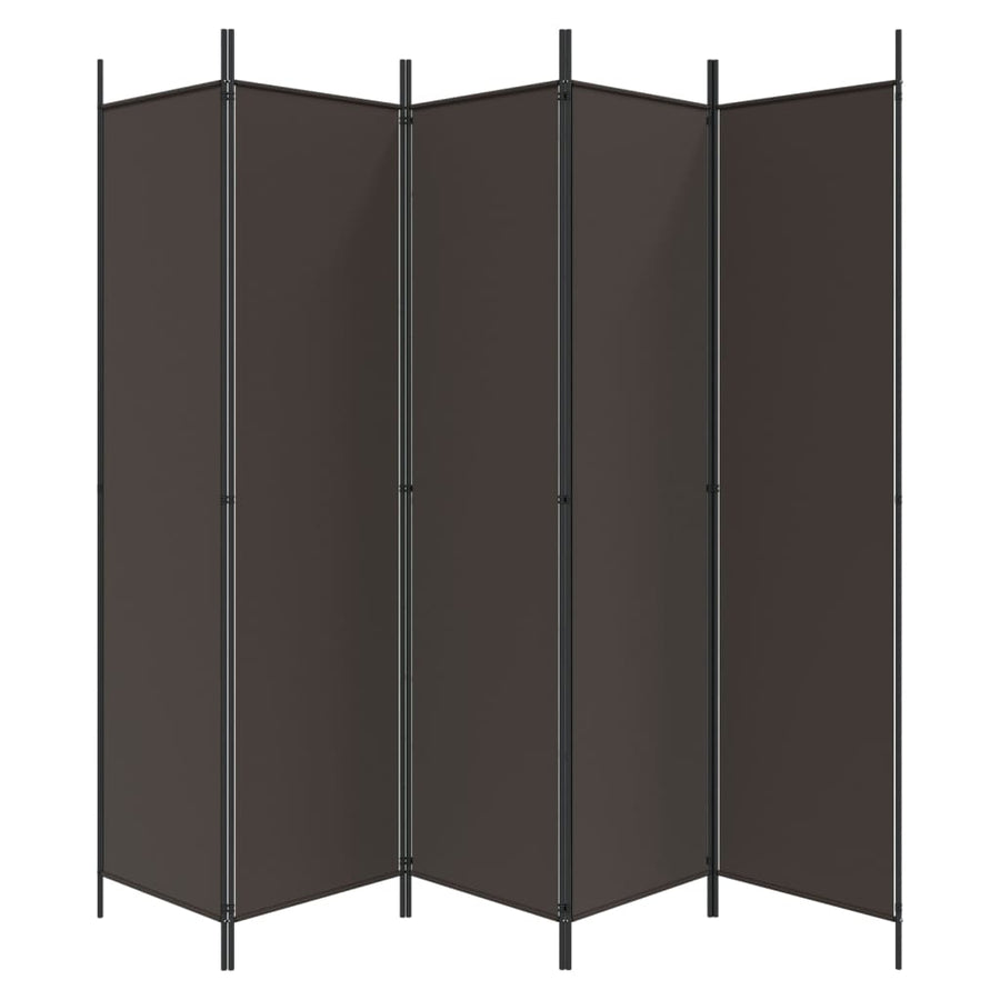 Kamerscherm Met 6 Panelen Stof 300 x 200 cm Bruin