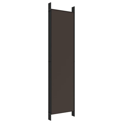 Kamerscherm Met 6 Panelen Stof 300 x 200 cm Bruin