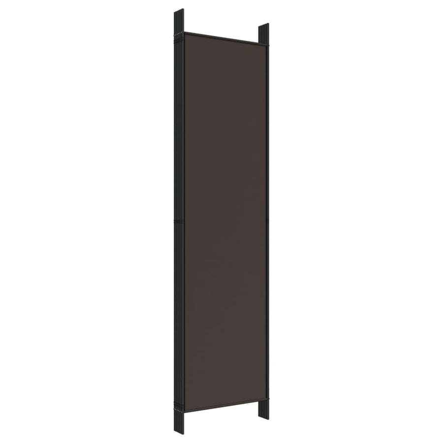 Kamerscherm Met 6 Panelen Stof 300 x 200 cm Bruin