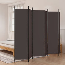 Kamerscherm Met 6 Panelen Stof 300 x 200 cm Bruin