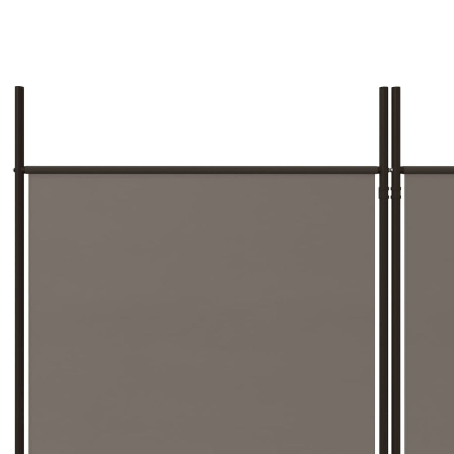 Kamerscherm Met 6 Panelen 300X200 Cm Stof Antracietkleurig