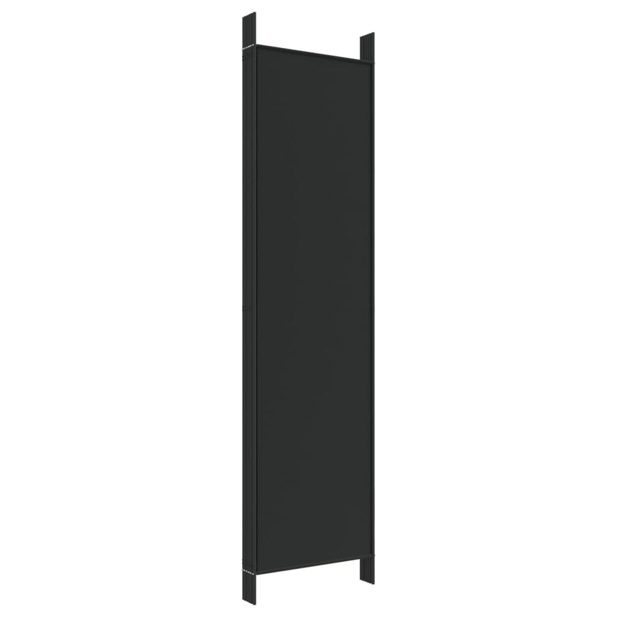 Kamerscherm Met 6 Panelen 300X200 Cm Stof Zwart