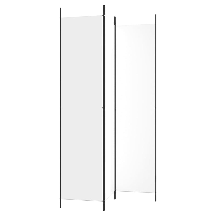 Kamerscherm Met 3 Panelen 150X220 Cm Stof Wit