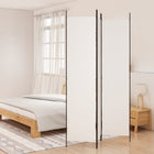 Kamerscherm 3 panelen 150x220 cm stof wit