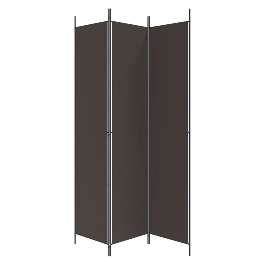 Kamerscherm Met 3 Panelen 150X220 Cm Stof Bruin