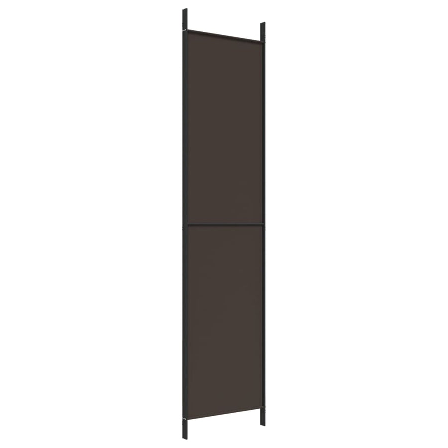 Kamerscherm Met 3 Panelen 150X220 Cm Stof Bruin