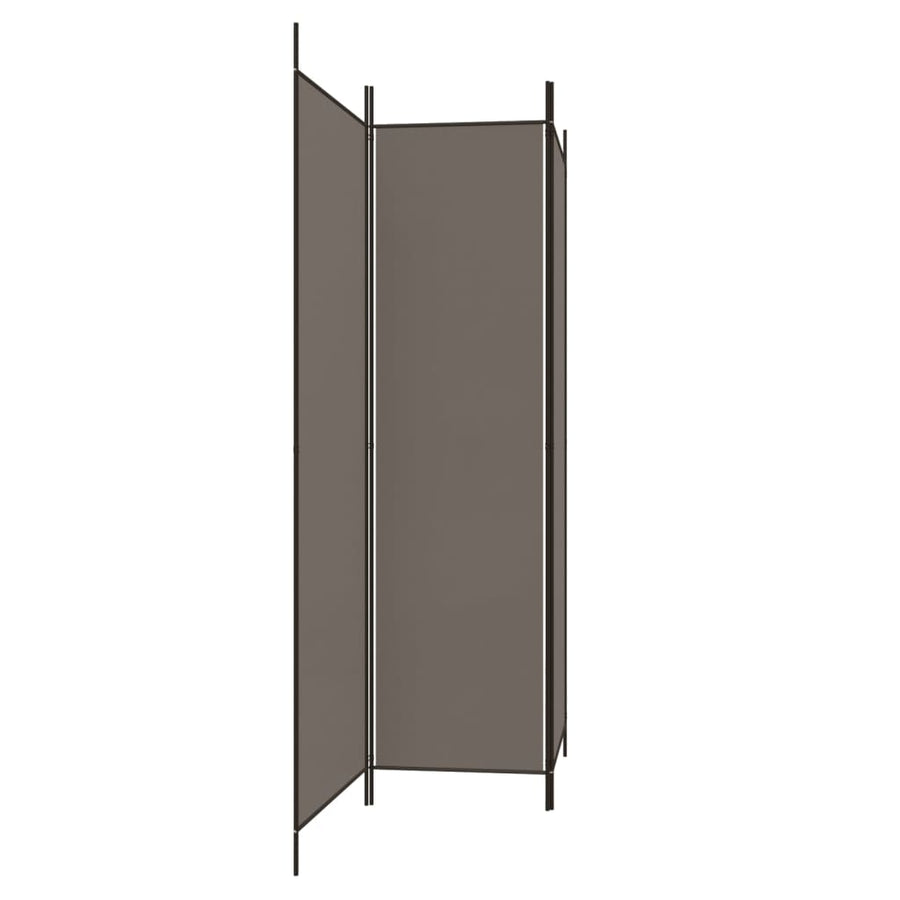 Kamerscherm Met 3 Panelen 150X220 Cm Stof Antracietkleurig