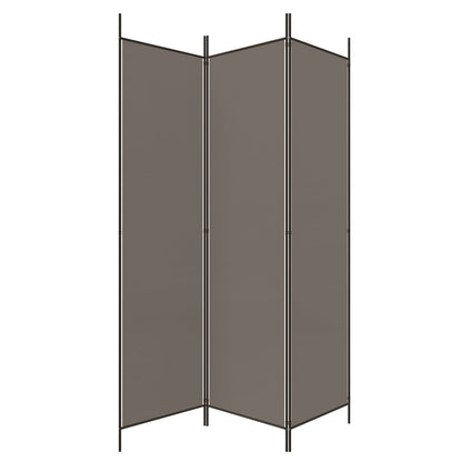 Kamerscherm Met 3 Panelen 150X220 Cm Stof Antracietkleurig