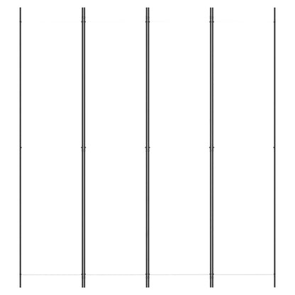 Kamerscherm Met 4 Panelen 200X220 Cm Stof Wit