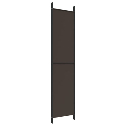 Kamerscherm Met 4 Panelen 200X220 Cm Stof Bruin