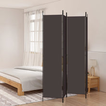 Kamerscherm Met 4 Panelen 200X220 Cm Stof Bruin