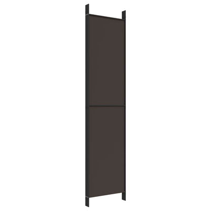 Kamerscherm Met 5 Panelen 250X220 Cm Stof Bruin