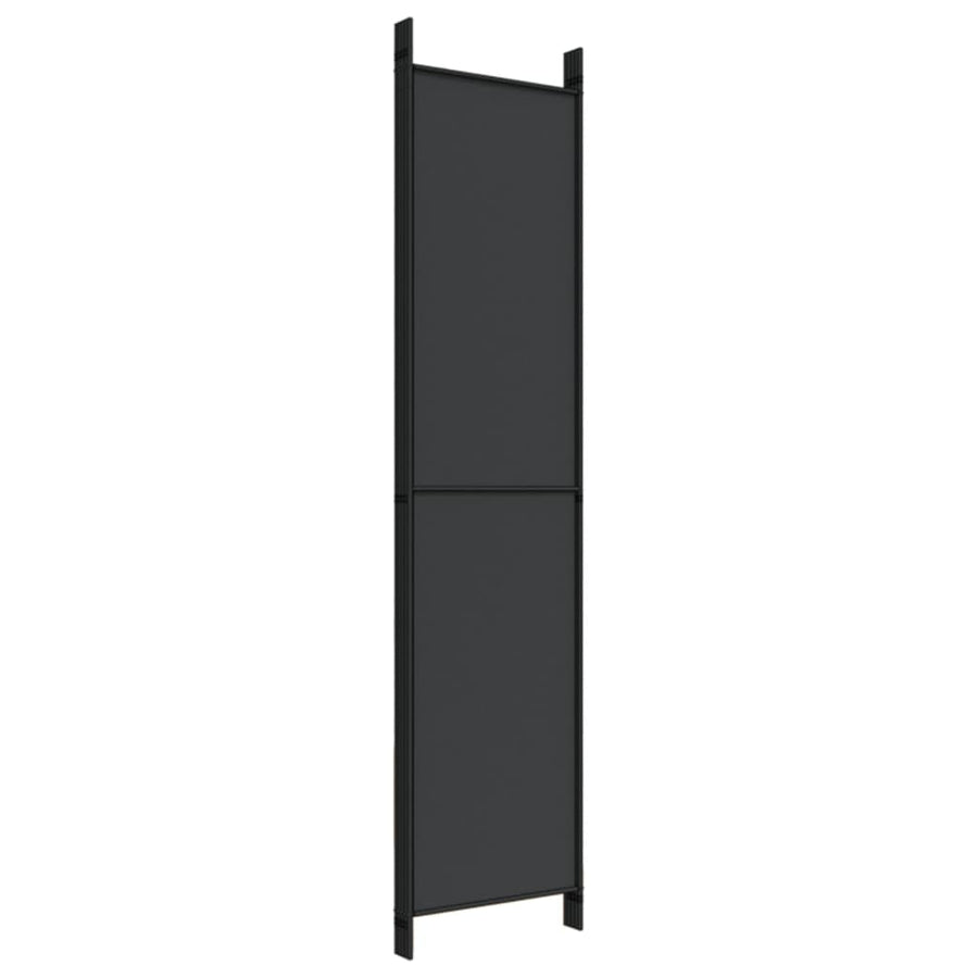 Kamerscherm Met 5 Panelen 250X220 Cm Stof Zwart