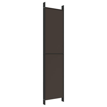 Kamerscherm Met 6 Panelen 300X220 Cm Stof Bruin