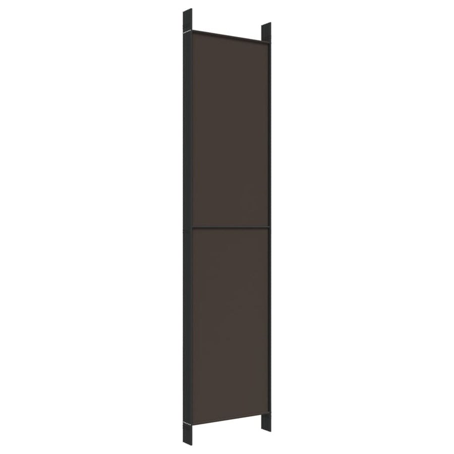 Kamerscherm Met 6 Panelen 300X220 Cm Stof Bruin
