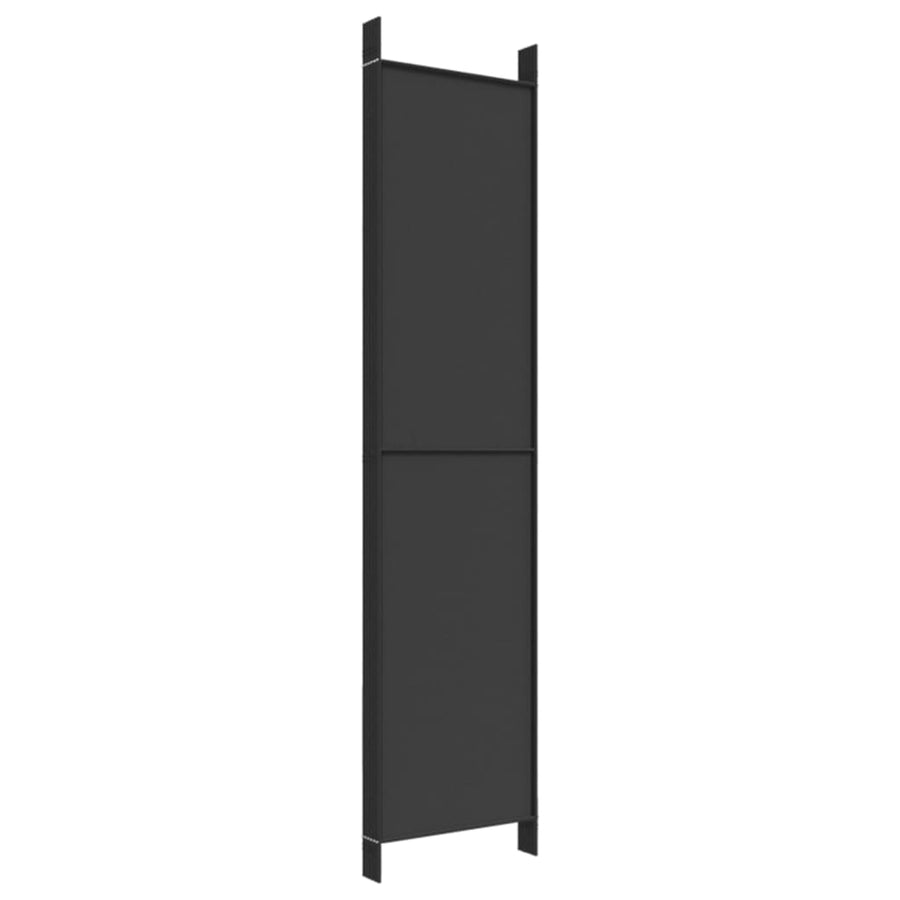 Kamerscherm Met 6 Panelen 300X220 Cm Stof Zwart