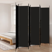 Kamerscherm 6 panelen 300x220 cm zwart