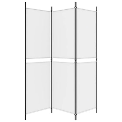 Kamerscherm Met 3 Panelen Stof 150 x 180 cm Wit