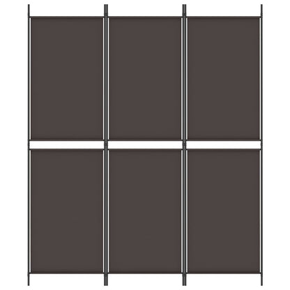 Kamerscherm Met 3 Panelen Stof Bruin 3