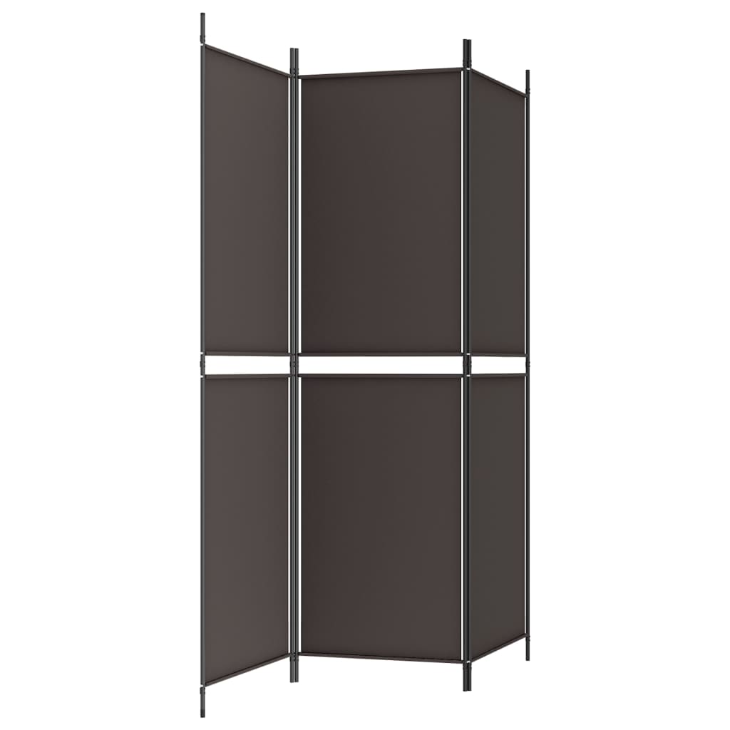 Kamerscherm Met 3 Panelen Stof Bruin 3