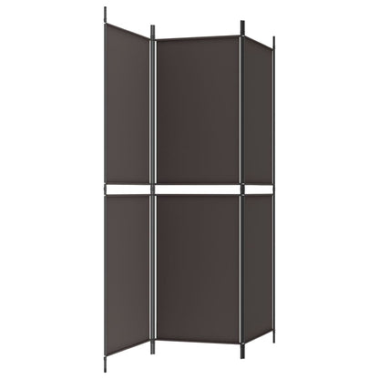 Kamerscherm Met 3 Panelen Stof Bruin 3