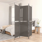 3-Panel Room Divider 150x180 cm Anthracite Fabric
