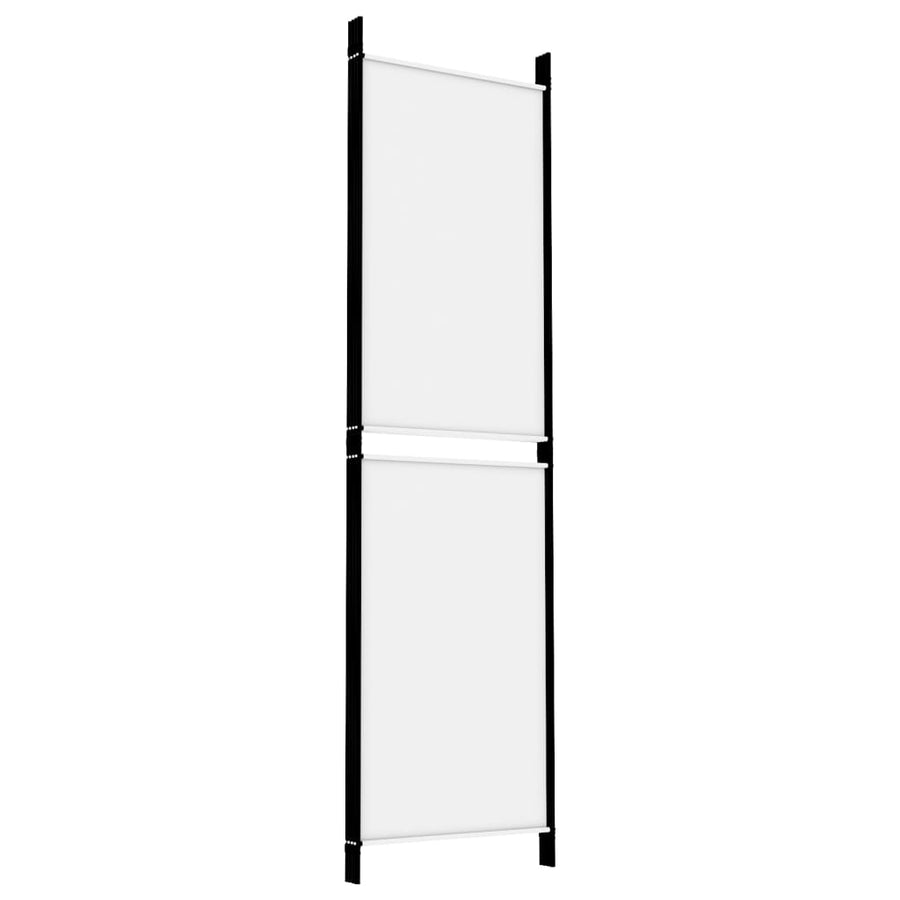 Kamerscherm Met 4 Panelen 200X180 Cm Stof Wit
