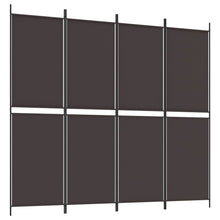 Kamerscherm Met 4 Panelen Stof Bruin 4