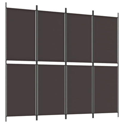 Kamerscherm Met 4 Panelen Stof Bruin 4