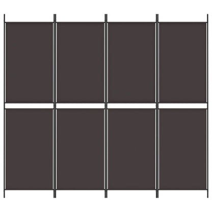 Kamerscherm Met 4 Panelen Stof Bruin 4
