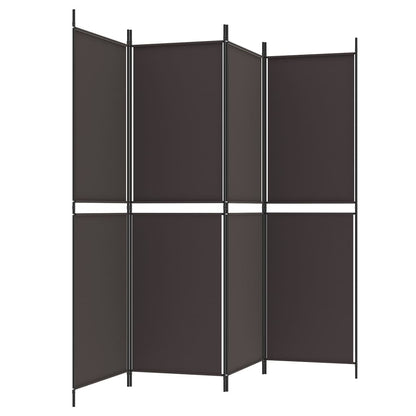 Kamerscherm Met 4 Panelen Stof Bruin 4