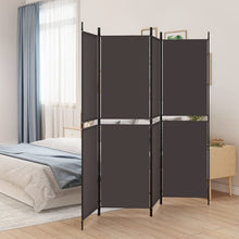 Kamerscherm Met 4 Panelen Stof Bruin 4