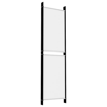 Kamerscherm Met 5 Panelen 250X180 Cm Stof Wit 250 x 180 cm
