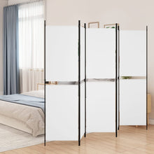 Kamerscherm Met 5 Panelen 250X180 Cm Stof Wit 250 x 180 cm