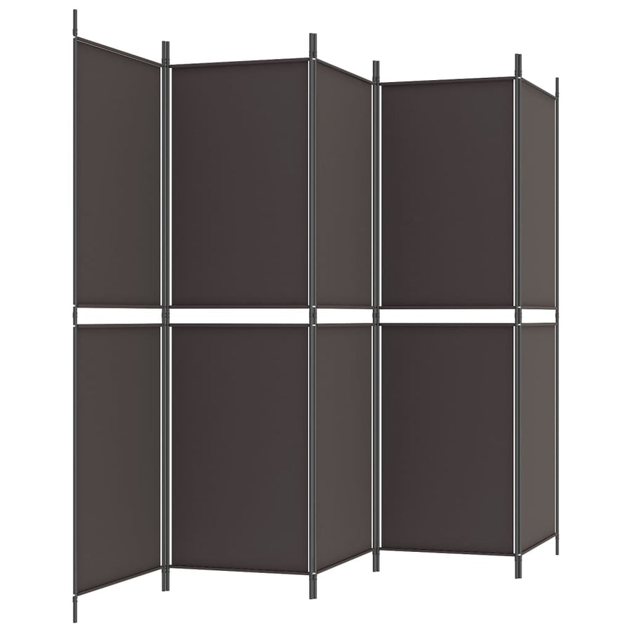 Kamerscherm Met 5 Panelen Stof Bruin 5